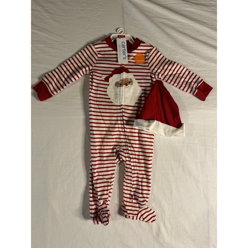 Carter's My First Christmas Sleeper Santa 6 Month Infant